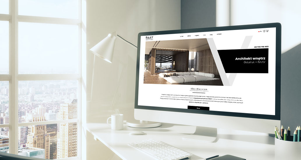 Strona www dla architekta wnętrz