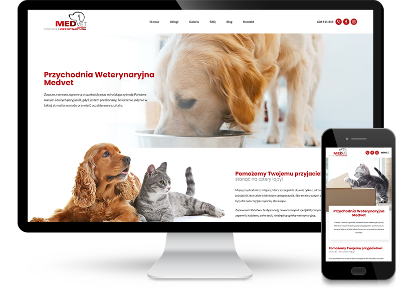 Strona www dla weterynarza