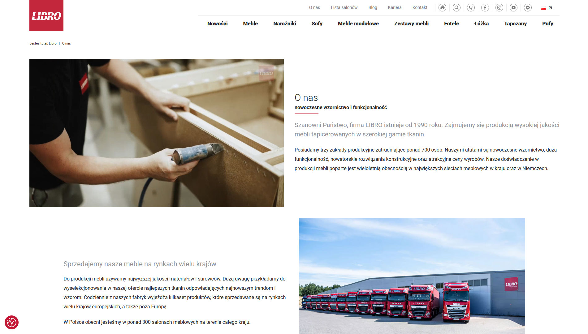 Filmy wideo na stronie Libro