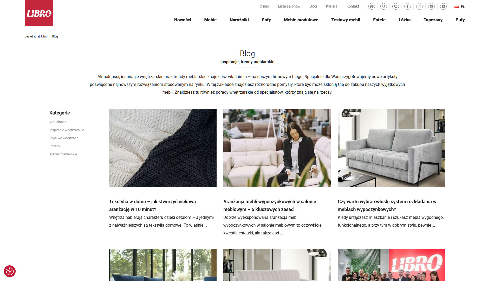 blog na stronie internetowej